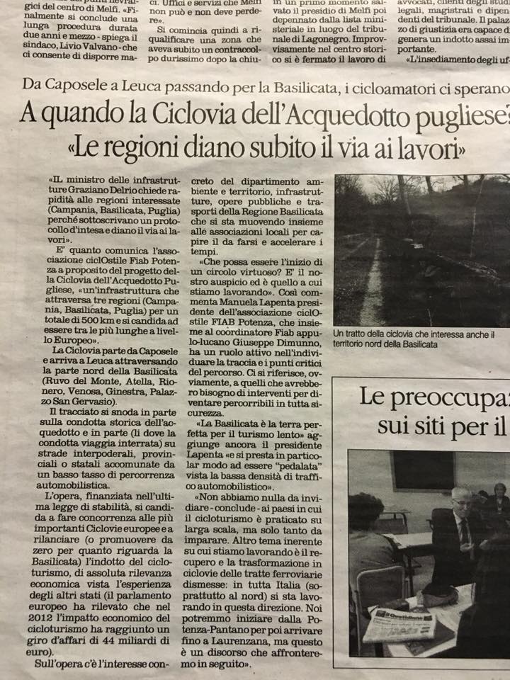 Il Quotidiano della Basilicata 11 marzo 2016